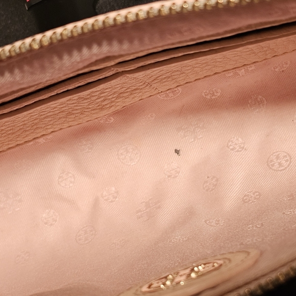 Tory Burch Pebbled Leather Blush Pink Crossbody Bag - Picture 7 of 15